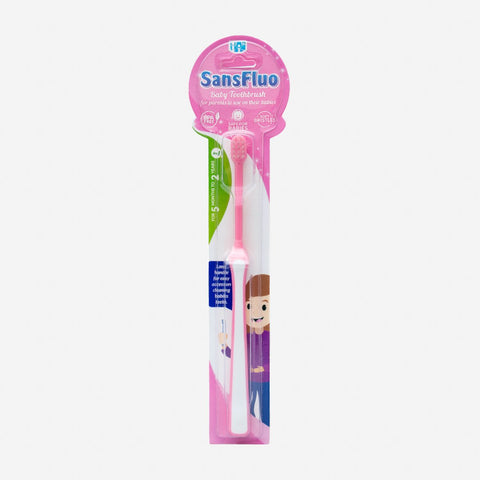 Sansfluo Pen Grip Baby Toothbrush - Pink