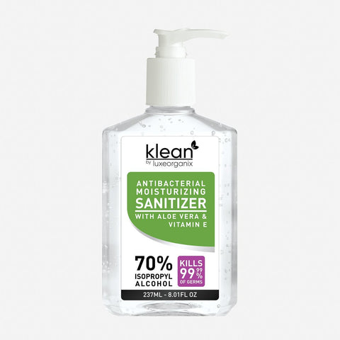 Klean By Luxe Organix Antibacterial Moisturizing Sanitizer 237Ml