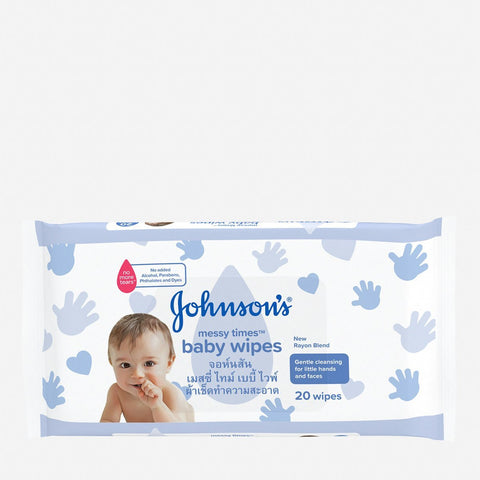 Johnson's 20-Sheet Baby Messy Times Wipes