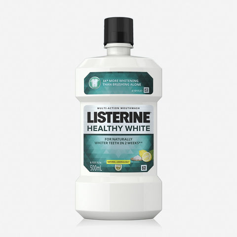 Listerine Mouthwash 500Ml - Healthy White