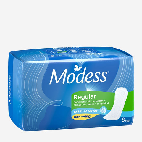 Modess 8-Pack Dry Max Regular Napkin Non-Wing