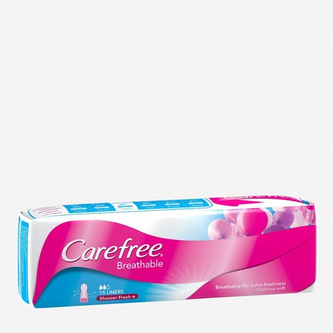 Carefree 15-Pack Breathable Shower Fresh Panty Liner