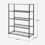 Yori Rusui Shoe Rack - 5 Tiers