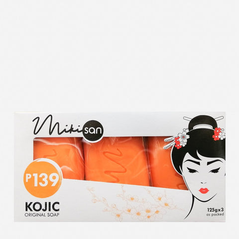 Miki San 3-Pack Kojic Original Bar Soap 125g