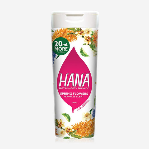 Hana Soft & Smooth Shampoo 200Ml - Spring Flowers And Apples Scent