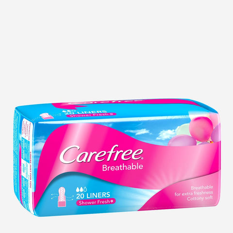 Carefree 20-Pack Breathable Shower Fresh Panty Liner