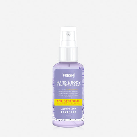 Fresh Hand And Body Sanitizer Spray 100Ml - Jasmine And Lavender