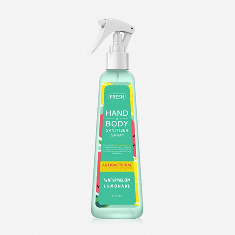 Fresh Hand And Body Sanitizer Spray 400Ml - Watermelon Lemonade