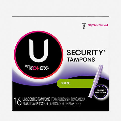 U By Kotex 16-Pack Super Security Tampon Pack