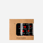 Kultura I Heart PH Black Ceramic Mug