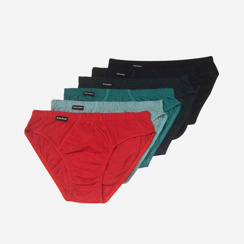 Baleno Colored Brief 6-in-1 Pack Assorted