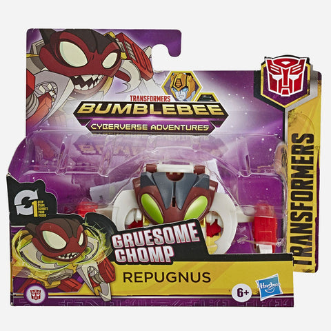 Transformers Bumbleebee Cyberverse Adventures: Gruesome Chomp Repugnus Action Figure For Boys