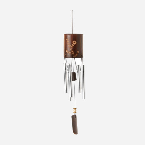 Tahanan by Kultura Bamboo Windchime with Floral Design
