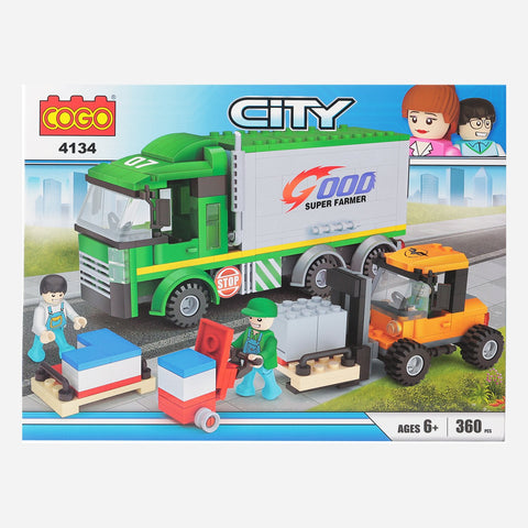 Cogo City Super Farmer 360 Pieces Building Blocks For Kids