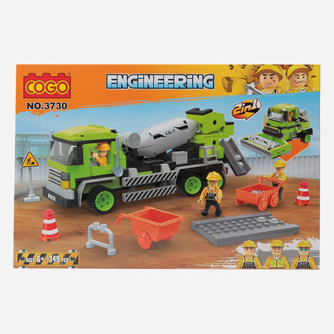 Cogo Engineering 349 Pieces 2 In 1 Building Blocks For Kids