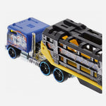 Hot Wheels Track Trucks Caged Cargo Blue Yellow Toy For Boys