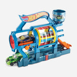 Hot Wheels City Fold Out Turbo Jet Car Wash Playset Toy For Boys