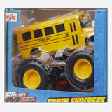 Maisto Fresh Metal Earth Shockers Student Bus (Yellow) Die Cast Vehicle For Boys