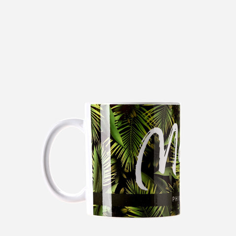 Kultura Manila Palm Leaves Ceramic Mug