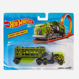 Hot Wheels Track Trucks Caged Cargo Green Toy For Boys