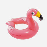 Intex Pink Aquaflow Play Goggles Flamingo Floater And Flamingo Animal Split Ring Swimming Set For Kids