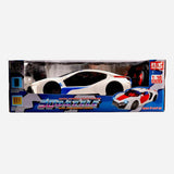 Road Rats 3D Dazzle Radio Controlled Car White And Blue