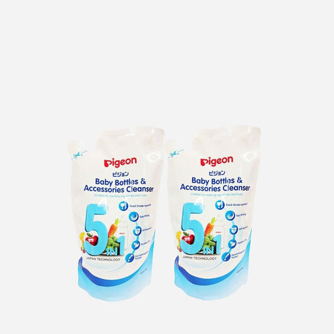 Pigeon 2pcs Bottle & Accessories Cleanser 450ml Refill