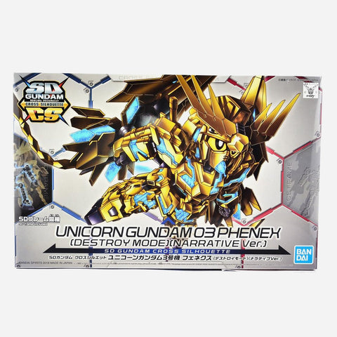 Gundam Sd Unicorn Gundam 03 Phenex Destroy Mode Narrative Version Sd Gundam Silhouette Model Kit