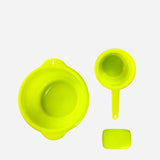 Klio Bathing Set With Dipper, Basin And Soap Case Green