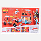 Cogo City Fire Fighter Truck 328 Pieces Building Blocks Set For Kids