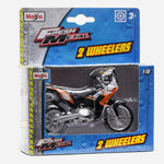 Maisto Fresh Metal 2 Wheelers Ktm 450 Rally (Black With Orange) Motorcycle Toy For Boys