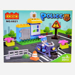 Cogo Police 20 Pc Blocks For Kids