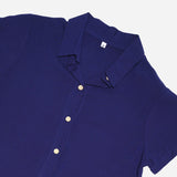 Smartbuy Ladies' Blouse Colored Plain Button Down in Navy Blue