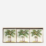 Tahanan by Kultura Capiz Mini Box Palm Tree Design Set of 3