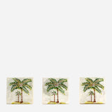 Tahanan by Kultura Capiz Mini Box Palm Tree Design Set of 3