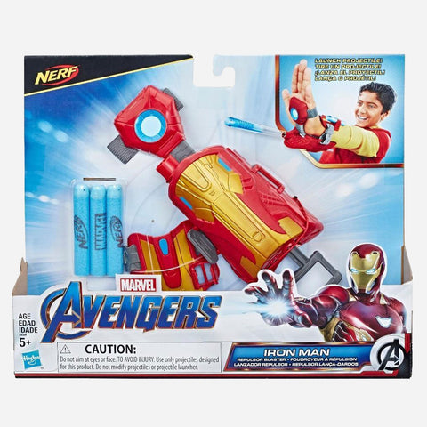 Marvel Avengers Nerf Iron Man Blast Repulsor Gauntlet For Boys