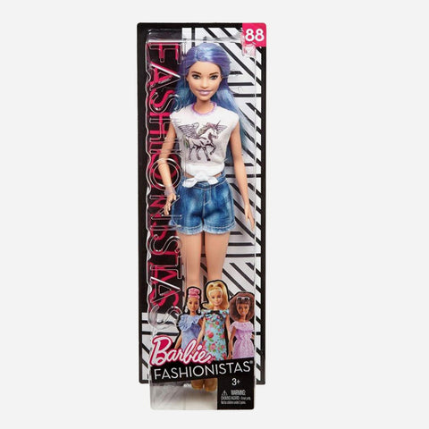 Barbie Fashionistas 88 11 Inch Original With Purple Glittery Hair Doll For Girls