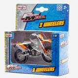 Maisto Fresh Metal 2 Wheelers Ktm (Black With Orange) Motorcycle Toy For Boys