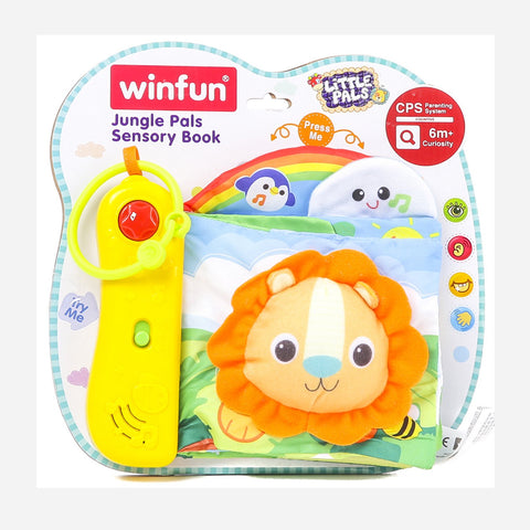 Winfun 9 Inch Jungle Pals Sensory Book Learning Toys For Kids