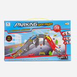 32 Pcs 3D Diy Assembling Parking Garage (Blue) Toy For Kids