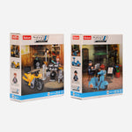 Sluban Town Motorcycle Scooter Rider On The Terrace And Drumming Motorcyclist Brick Set (Bundle) For Kids