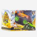 Orange Die-Cast Bigfoot Off-Road Monster Big Tires Toy For Boys