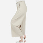 SM Woman Casual Pants Wide Leg Raw Hem With Pockets