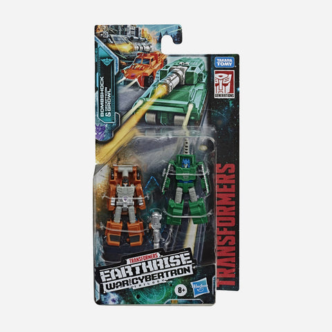 Transformers Earthrise War For Cybertron Trilogy Bombshock And Decepticon Growl Figure Toy For Boys