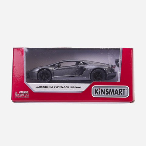 Kinsmart Lamborghini Aventador Lp700 4 Gray Die Cast Vehicle For Boys