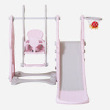 3 In 1 Mushroom Slide With Swing And Ball Ring Set For Kids