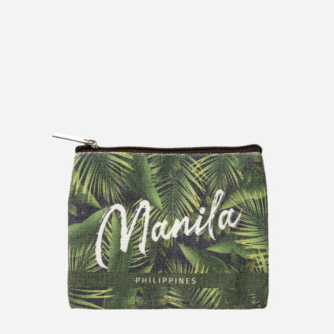 Kultura Manila Philippines Palm Leaves Canvas Wallet