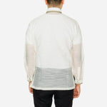 En Barong Filipino Snow Organdi Long Sleeves Cream Barong