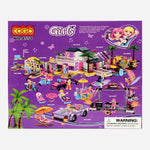 Cogo Girls 228 Pc Pink Beach House Blocks Playset