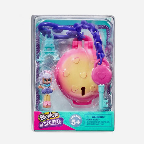 Shopkins Lil Secrets Bag Tag Locket Paris Le Sweet Petite Cafe Mini Playset For Girls